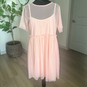 NWT Muse Valley Baby Doll Balletcore Dress Sz XL Coquete Girl Feminine Mesh